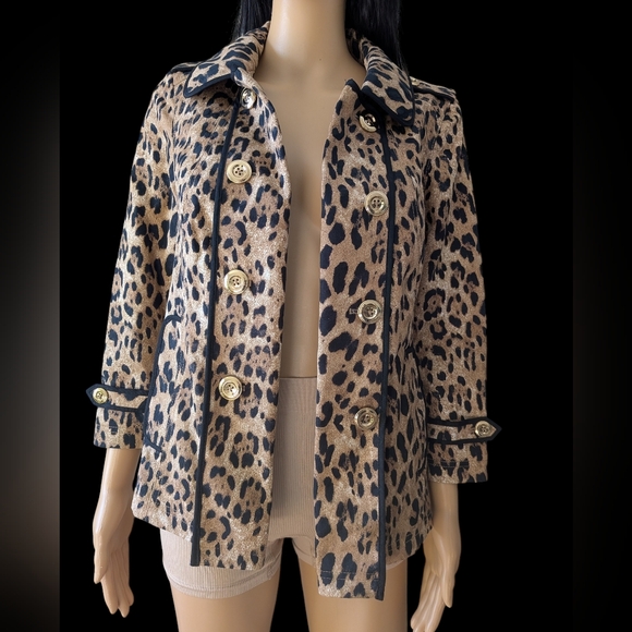 WHBM Leopard Print Women's Jacket Size 6 - Picture 2 of 10